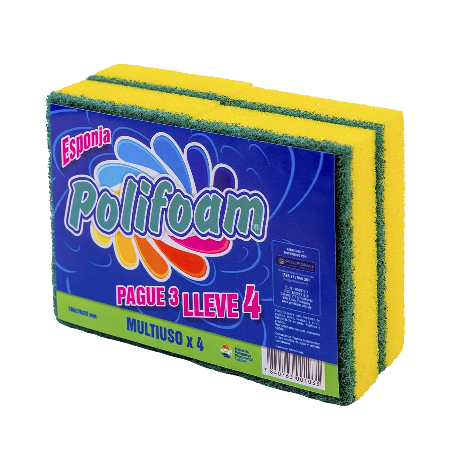 Esponja MULTIUSO Pague 3 y Lleve 4