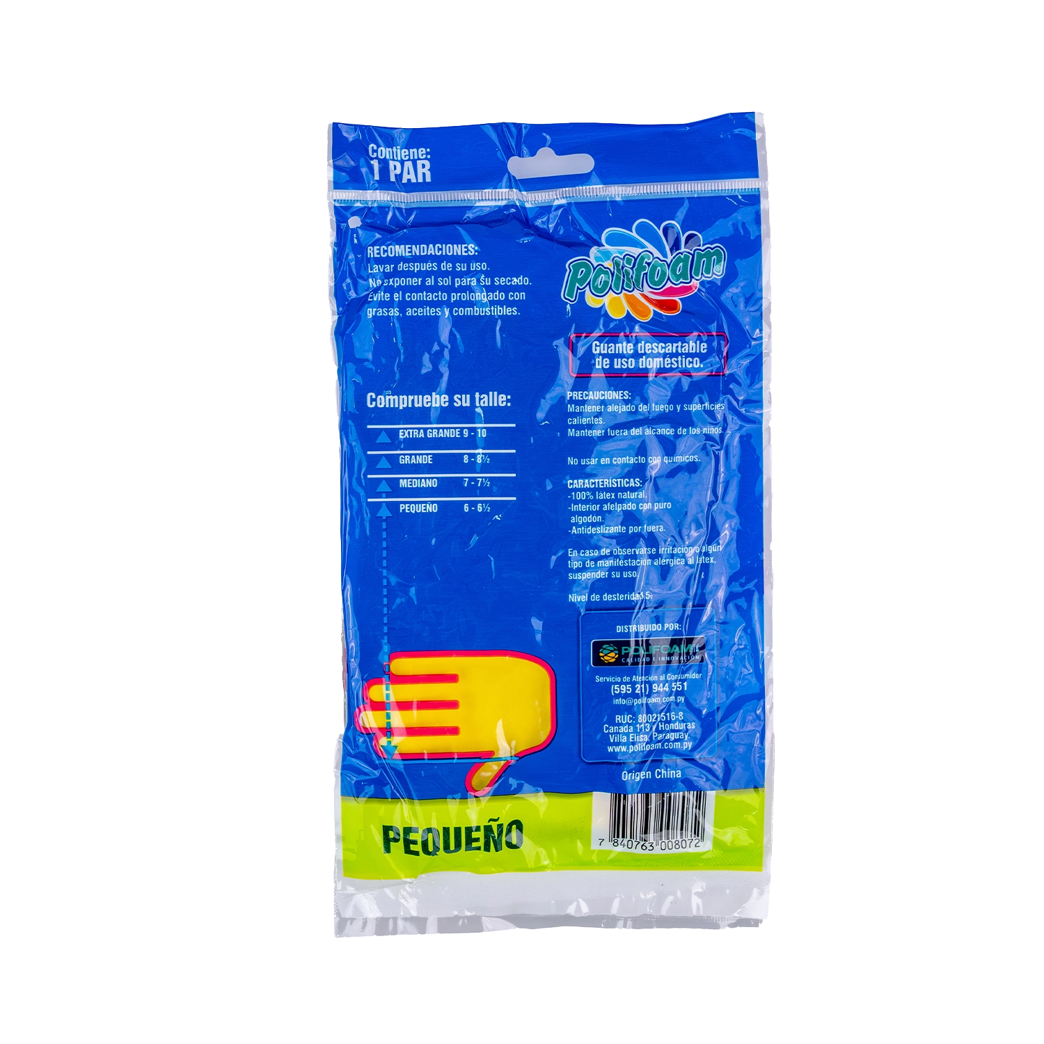 Guantes de goma PEQUEÑO - Imagen 3