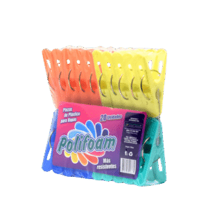 Pinzas plásticas para ropas x 20