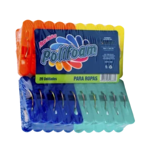 Pinzas plásticas para ropas x 20