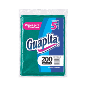 Bolsas REFORZADAS de 200 lts x 5 unid.