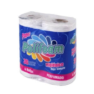 Papel Higiénico PERFU Hoja simple x 4uni.