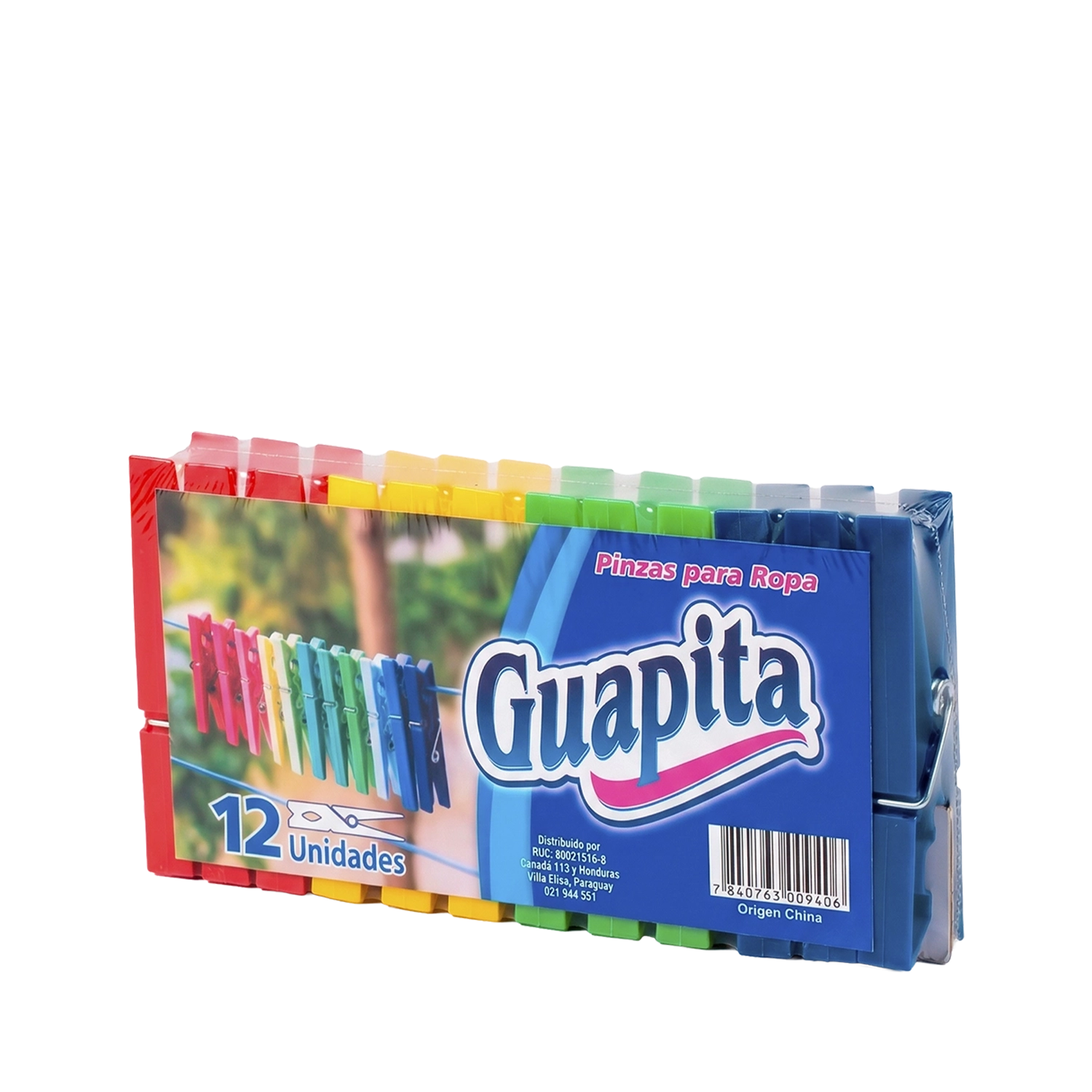 Pinzas para ropa x 12 unidades