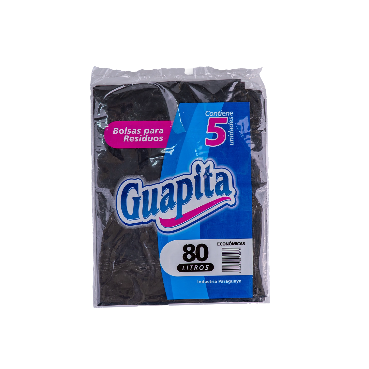 Bolsas ECONOMICAS de 80 lts x 5 unid.