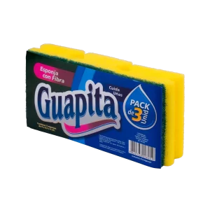 Esponja con Fibra Cuida Uñas 9x6,5x4 cm x 3 Uni.