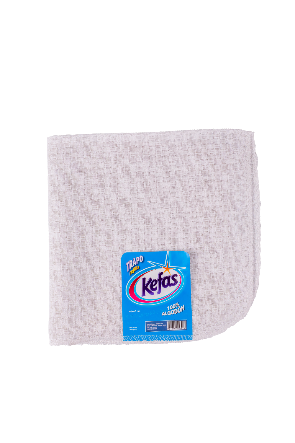 Trapo rejilla Blanca 40x40 cm KEFAS