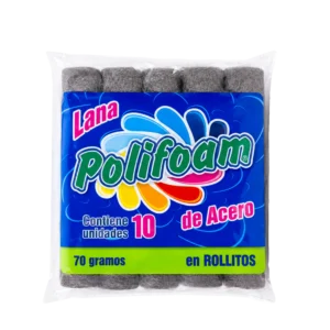 Lana de acero rollito x 10 unid.